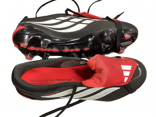 Vist Large View of Product Image Which is Used Adidas Soccer Cleats Black Senior 7.5