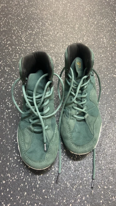 Vist Large View of Product Image Which is Used Rudis Wrestling Shoes Green Senior 9.5
