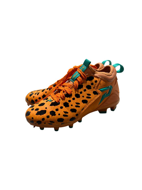 Vist Large View of Product Image Which is Used Jr FB Cleats Orange Junior 02