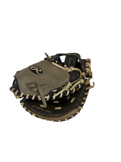 Vist Large View of Product Image Which is Used Rawlings HCM325BG BB/SB Catchers RH Throw Black 32 1/2"