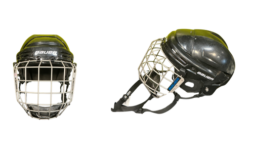 Vist Large View of Product Image Which is Used Bauer BAUER PROFILE Helmet Cage Combo Black LG