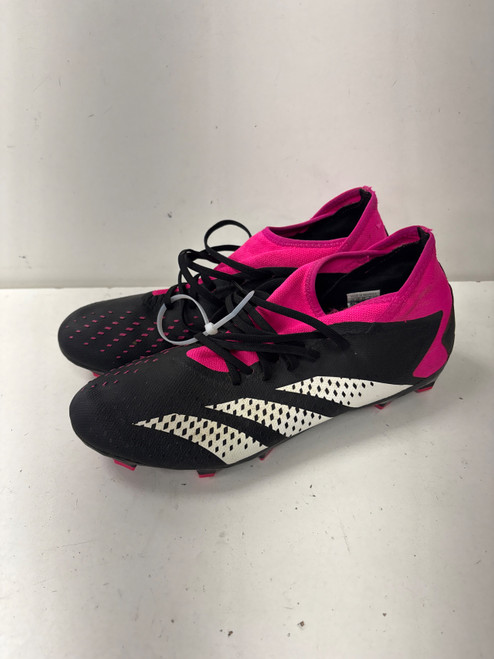 Vist Large View of Product Image Which is Used Adidas PREDATOR Soccer Cleats Black And Pink Senior 11.5