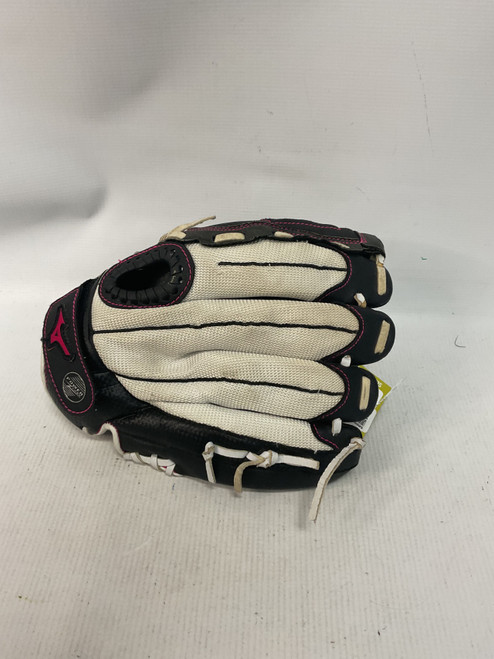 Vist Large View of Product Image Which is Used Mizuno FINCH LH Throw Fastpitch Gloves White 11 1/2"