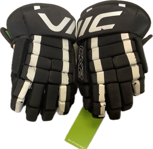 Vist Large View of Product Image Which is Used Vic CX2 Junior Gloves Black 12"