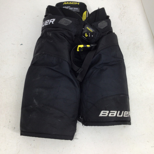 Vist Large View of Product Image Which is Used Bauer MACH JR LG HOCKEY PANTS Junior Pant Black LG