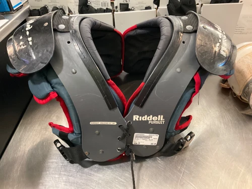 Vist Large View of Product Image Which is Used Riddell PURSUIT 11-12 FB Shoulder Pads Navy Blue 2X