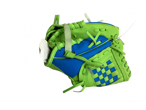 Vist Large View of Product Image Which is Used Marucci TBALL GLOVE BB/SB Glove LH Throw Green And Royal Blue 8"