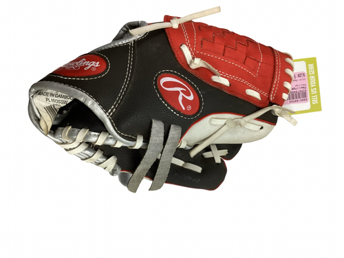 Vist Large View of Product Image Which is Used Rawlings PLAYER SERIES BB/SB Glove RH Throw Red 9"