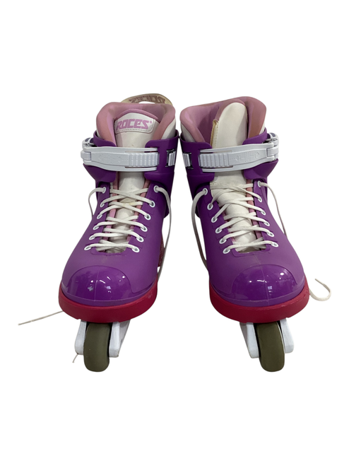 Vist Large View of Product Image Which is Used Roces ROCES ROLLER SKATES Senior Rec Fitness Skates Purple Senior 10