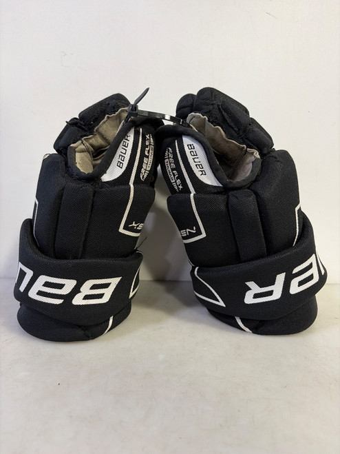 Vist Large View of Product Image Which is Used Bauer NSX Junior Gloves Black 11"