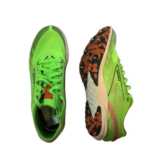 Vist Large View of Product Image Which is Used Brooks 1000391D308 Track & Field Cleats Adult Kelly green Senior 7.5