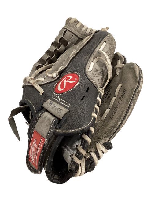 Vist Large View of Product Image Which is Used Rawlings PM120DS Baseball/Softball Glove RH Throw Black 12"