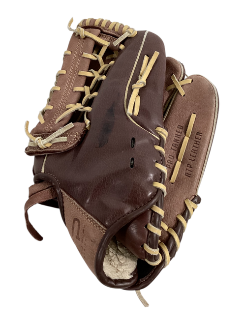 Vist Large View of Product Image Which is Used READY TO PLAY 22557-12 Baseball/Softball Glove RH Throw Brown 12"
