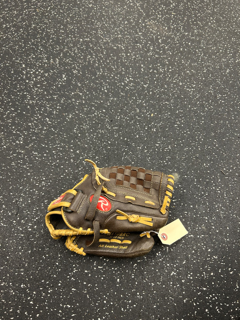 Vist Large View of Product Image Which is Used Rawlings HIGHLIGHT SERIES BB/SB Glove RH Throw Brown 11 1/2"