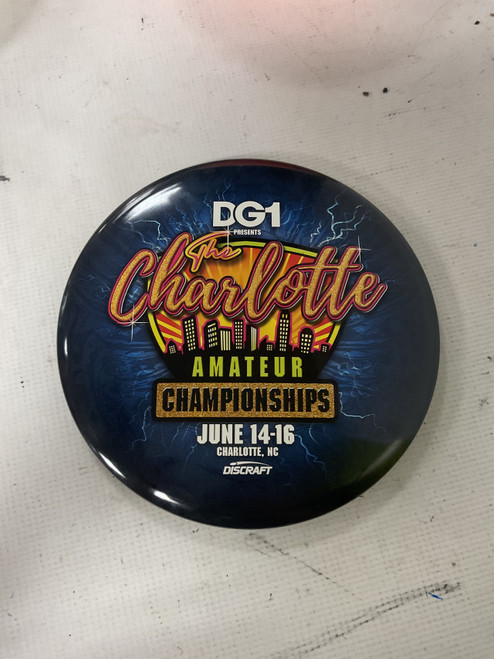 Vist Large View of Product Image Which is Used Discraft BUZZZ Disc Golf Mid Range Navy Blue