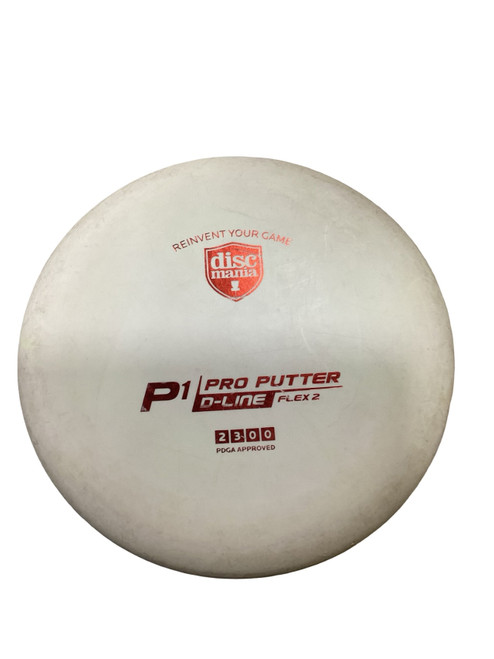 Vist Large View of Product Image Which is Used Discmania P1 Disc Golf Putter White 174g