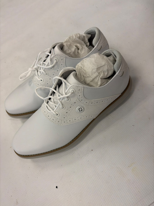 Vist Large View of Product Image Which is Used Foot Joy Womens Golf Shoes White Senior 7.5