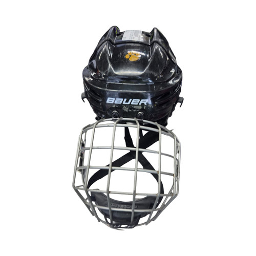 Vist Large View of Product Image Which is Used Bauer IMS 5.0 COMBO HELMET SMALL Helmet Cage Combo Black SM