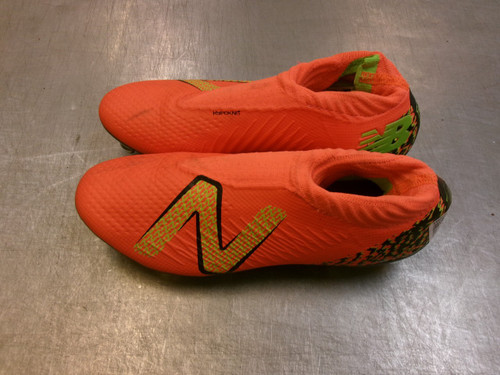 Vist Large View of Product Image Which is Used New Balance Soccer Cleats Neon Orange Senior 6
