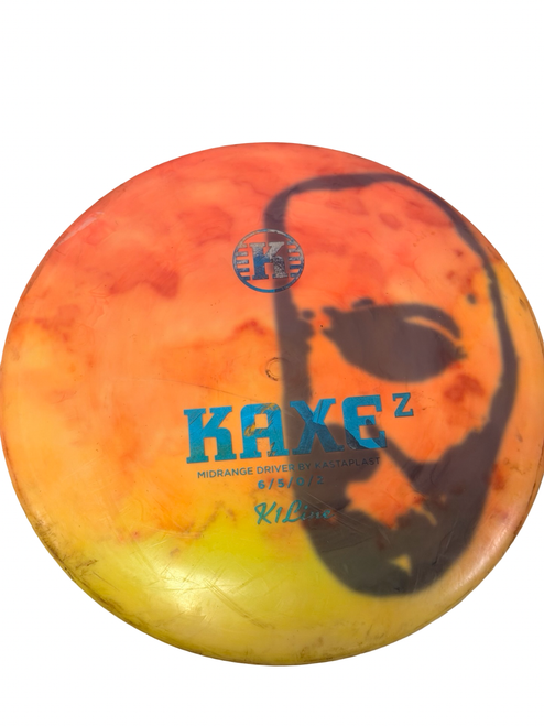 Vist Large View of Product Image Which is Used Kastaplast KAXE Z K1 LINE Disc Golf Mid Range Orange 175g