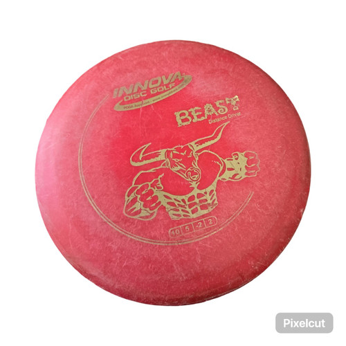Vist Large View of Product Image Which is Used Innova BEAST DRIVER Disc Golf Driver Red