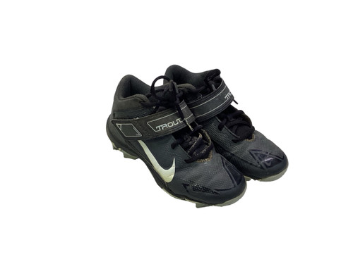 Vist Large View of Product Image Which is Used Nike TROUT BB/SB Cleats Black Junior 02.5