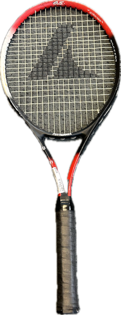 Vist Large View of Product Image Which is Used Pro Kennex PRECEPT Adult Tennis Racquet Red 4 5/8"