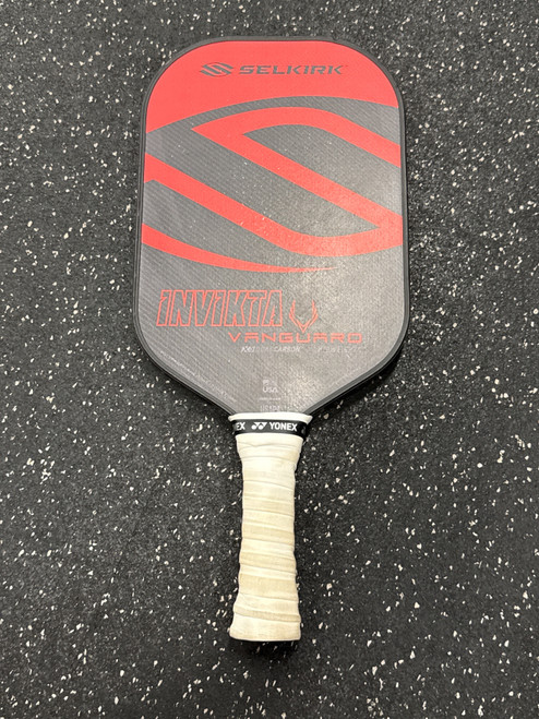 Vist Large View of Product Image Which is Used Selkirk Sport INVIKTA VANGUARD Pickleball Racquet Red
