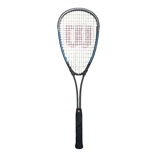 Vist Large View of Product Image Which is Used Wilson TITANIUM SERIES Adult Squash Racquet Royal Blue 4 1/8"