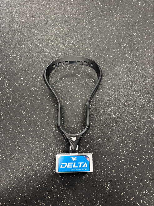Vist Large View of Product Image Which is Used East Coast Dyes NWT DELTA UNSTRUNG Mens Lacrosse Head Black
