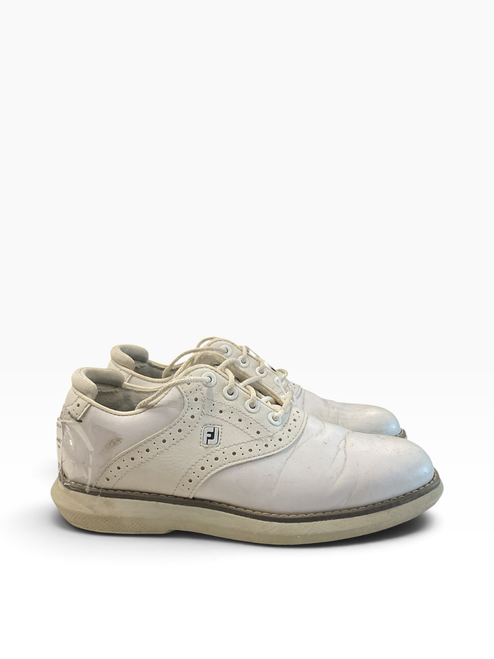 Vist Large View of Product Image Which is Used Foot Joy Jr Golf Shoes White Junior 02
