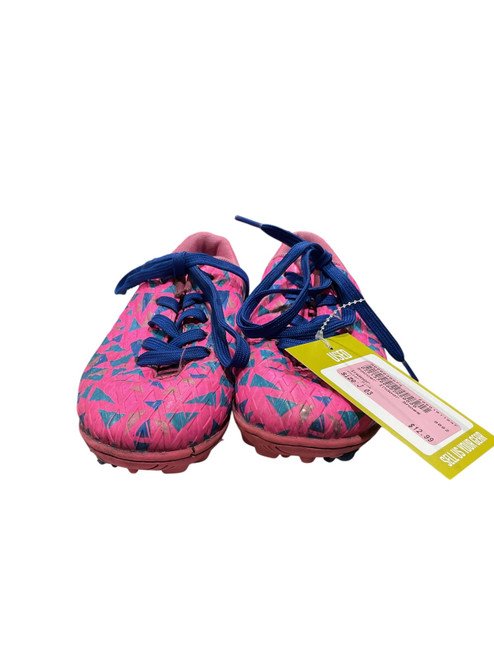 Vist Large View of Product Image Which is Used Soccer Indoor Shoes Pink Junior 03