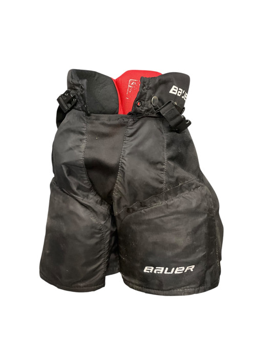 Vist Large View of Product Image Which is Used Bauer LIL ROOKIE YTH LARGE HP Youth Pant Black LG