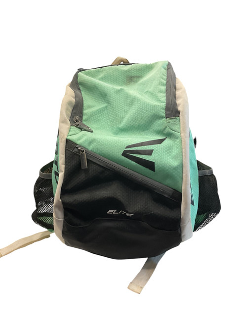 Vist Large View of Product Image Which is Used Easton 2 BAT BACKPACK BLACK AND TEAL BB/SB Player Backpack Black