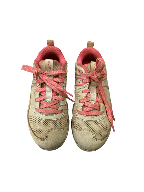 Vist Large View of Product Image Which is Used Under Armour GLYDE BB/SB Cleats Pink And White Youth 11.0