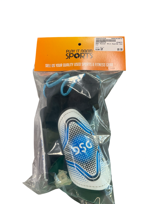 Vist Large View of Product Image Which is Used Dsg Soccer Shin Guards Junior White SM