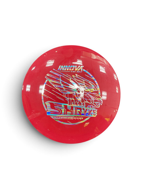 Vist Large View of Product Image Which is Used Innova SHRYKE Disc Golf Driver Red