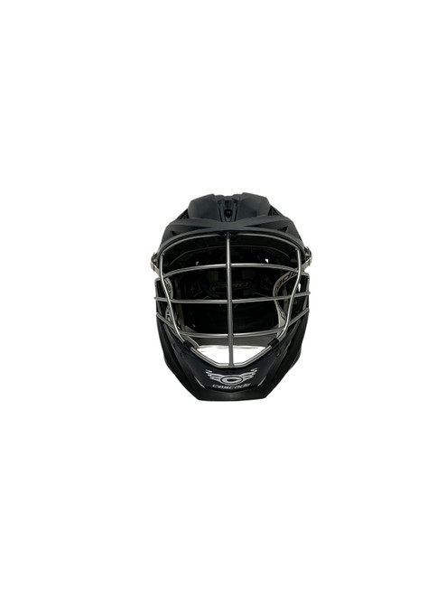 Vist Large View of Product Image Which is Used Cascade XRS PRO Lacrosse Helmet Navy Blue One Size