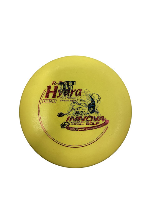 Vist Large View of Product Image Which is Used Innova HYDRA Disc Golf Driver Yellow 175g
