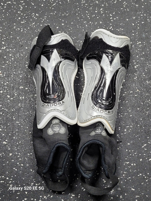 Vist Large View of Product Image Which is Used Diadora Soccer Shin Guards Adult Grey Senior