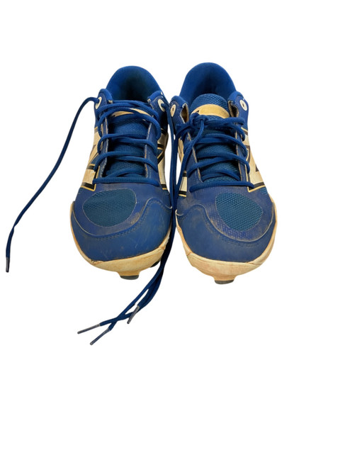 Vist Large View of Product Image Which is Used New Balance BLUE PLASTIC BB/SB Cleats Royal Blue Senior 10