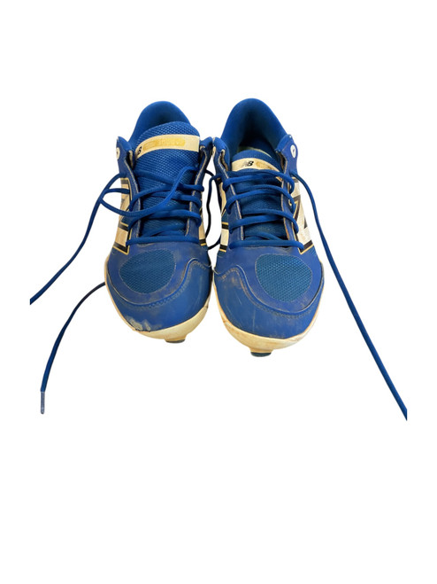 Vist Large View of Product Image Which is Used New Balance BLUE PLASTIC BB/SB Cleats Royal Blue Senior 8.5