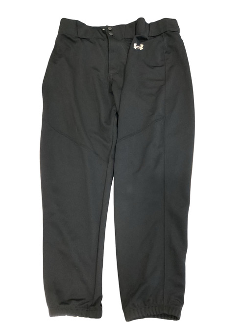 Vist Large View of Product Image Which is Used Under Armour BASEBALL PANTS BB/SB Pant Mens Black LG