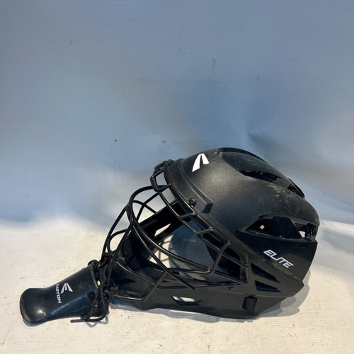 Vist Large View of Product Image Which is Used Easton ELITE Catchers Helmet w/Mask Black SM