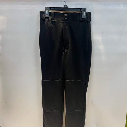 Vist Large View of Product Image Which is Used Rawlings RAWLINGS BUTTON YTH MED BLK BB/SB Pant Boys Black MD