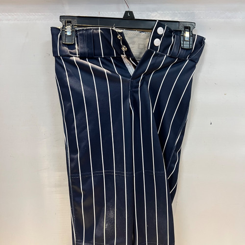 Vist Large View of Product Image Which is Used Champro NAVY W/ WHT PINSTRIP YTH LRG BB/SB Pant Boys Navy Blue LG