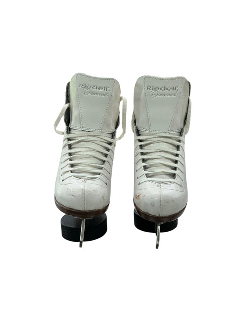 Vist Large View of Product Image Which is Used Riedell DIAMOND Girls Figure Skate White Junior 02