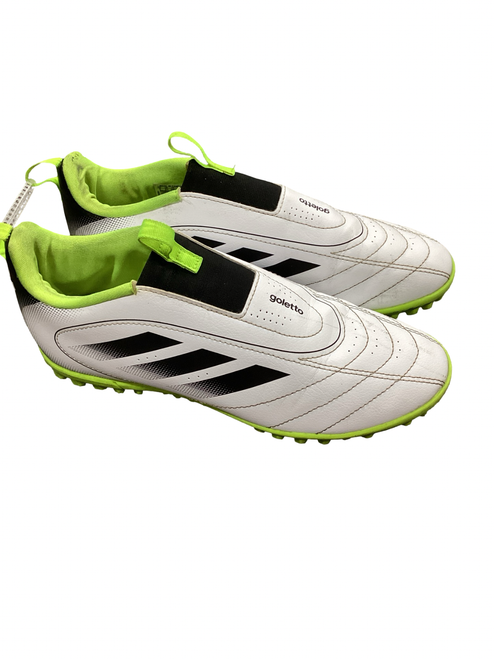 Vist Large View of Product Image Which is Used Adidas Soccer Cleats White Youth 06.0
