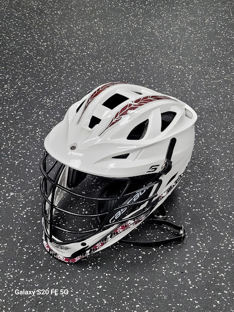 Vist Large View of Product Image Which is Used Cascade S Lacrosse Helmet White One Size