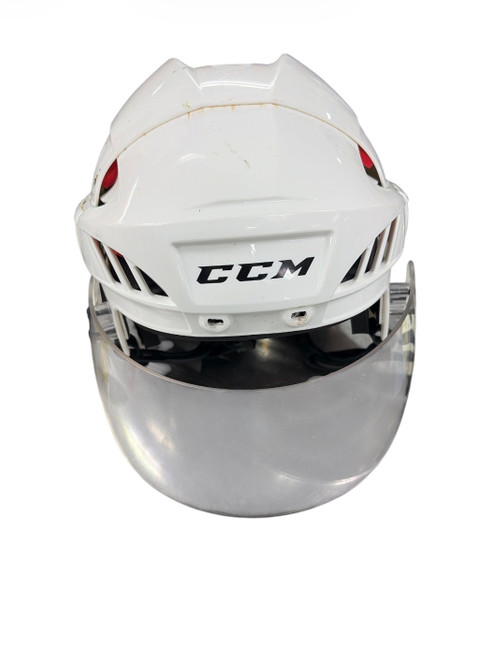 Vist Large View of Product Image Which is Used CCM 50 Helmet Half Visor Combo White One Size
